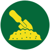 Trowel in Soil